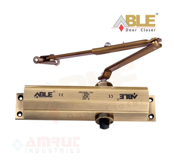 Able Brand Antique Silver - Gold  - Black - Brown multiple color Door Closer  Self Close Device  Manufacturer - Supplier - Rajkot Gujarat India