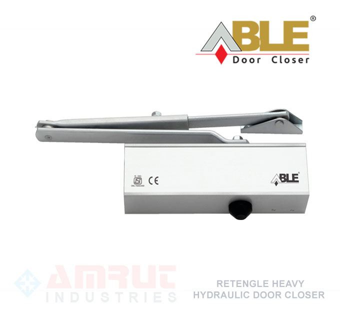 Silver Body Retangle Hydraulic Door CLoser Manufacturers - Suppliers  Abel Brand Rajkot Gujarat India